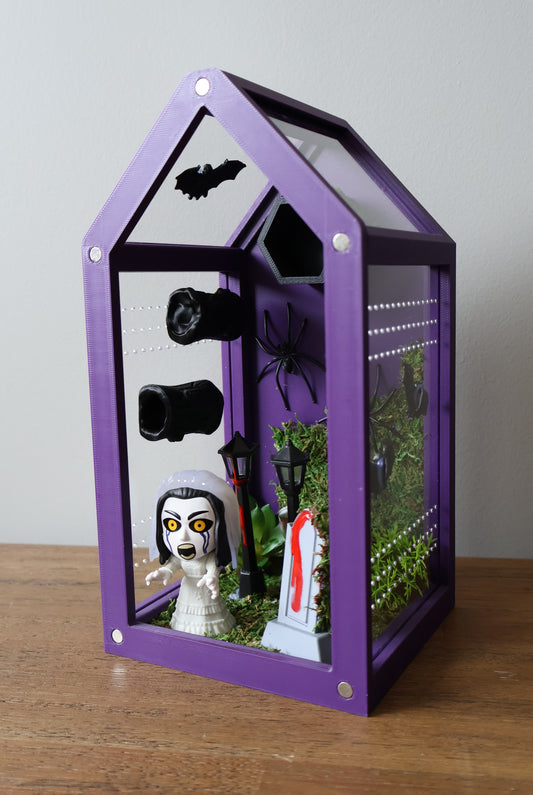 Jumping Spider Enclosure - Black Widow - 4x4x9