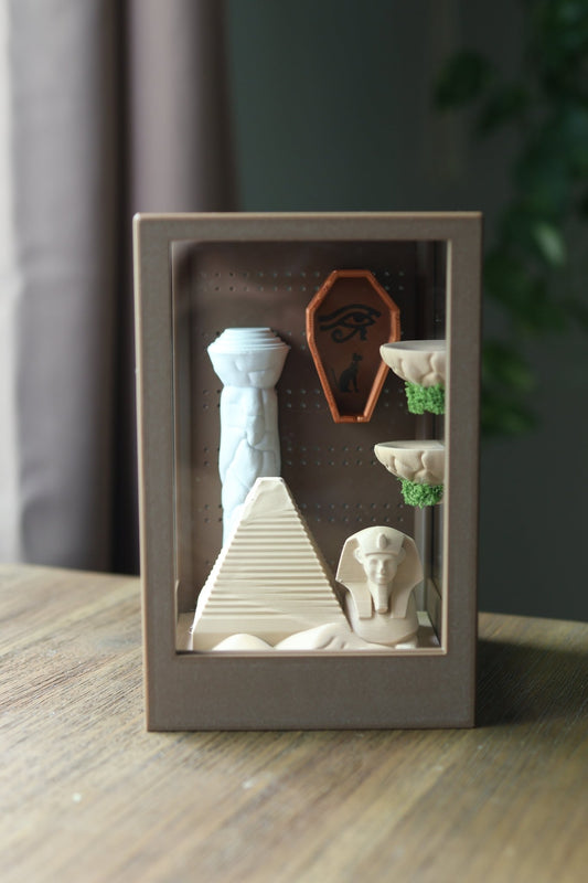 Jumping Spider Enclosure Decorated : Egyptian Theme Design