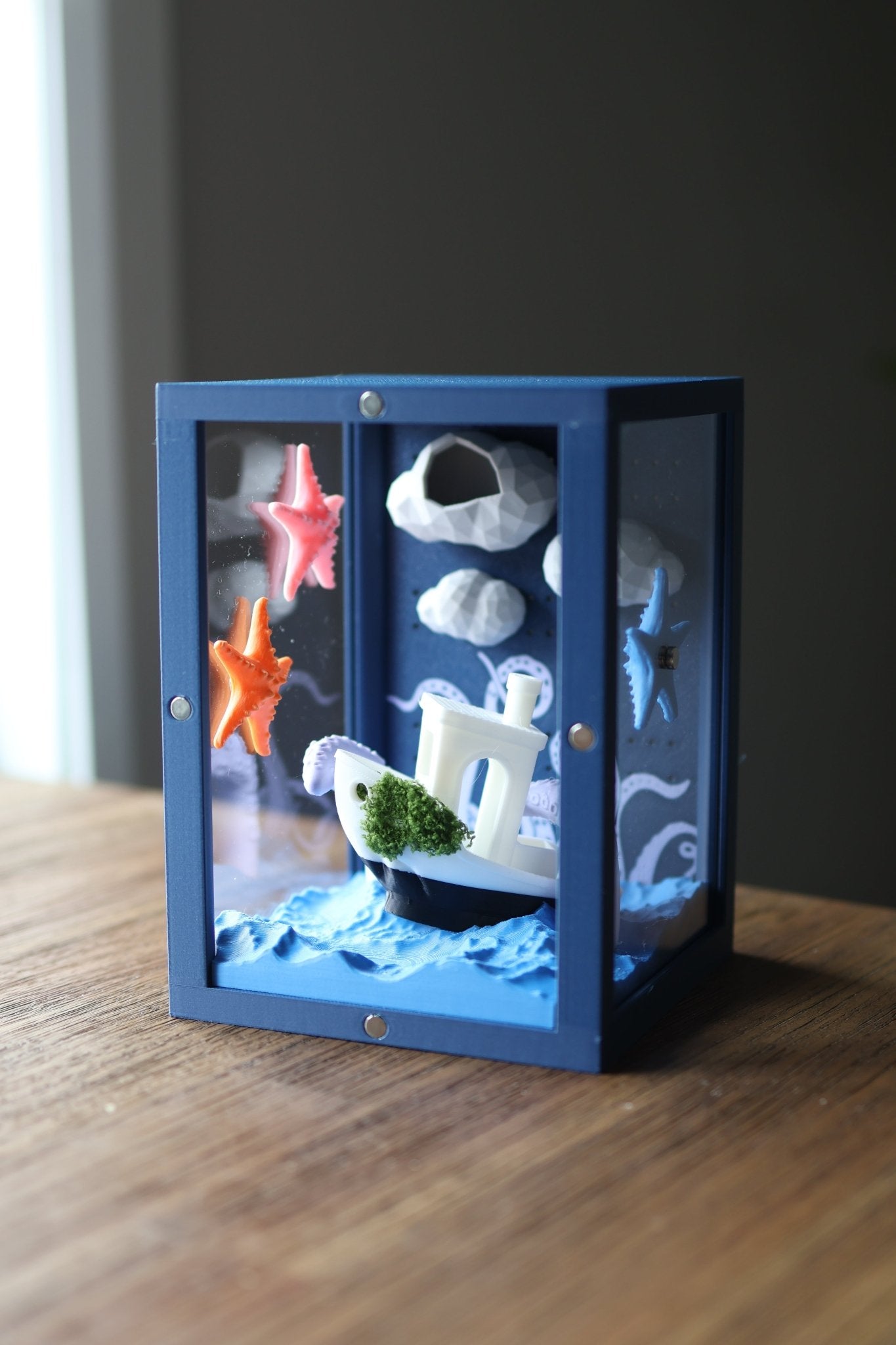Decorated Jumping Spider Enclosure - Front Opening - 6.7x4.7x4.7 in jumping spider - Spooder Nook