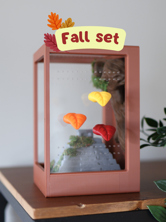 Set Leaf-Shaped Ledges For Jumping Spiders