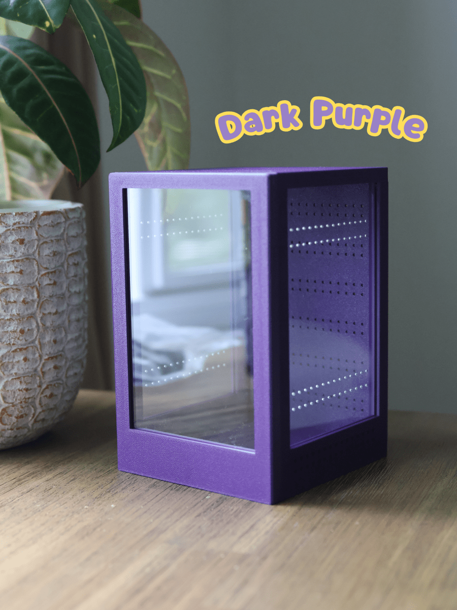 Purple mini terrarium for spider
