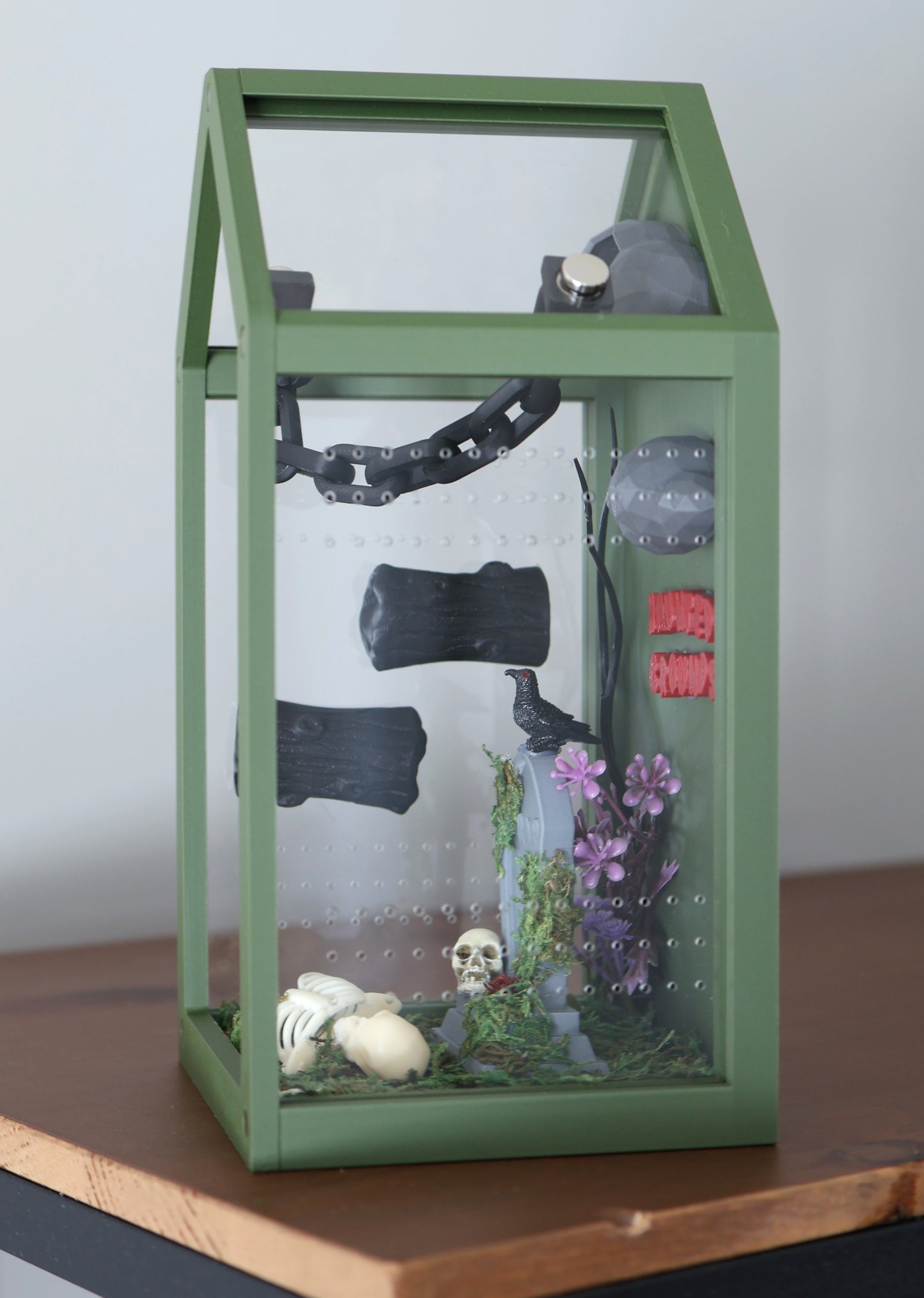 Jumping Spider Enclosure - Haunted Grounds - 4x4x9