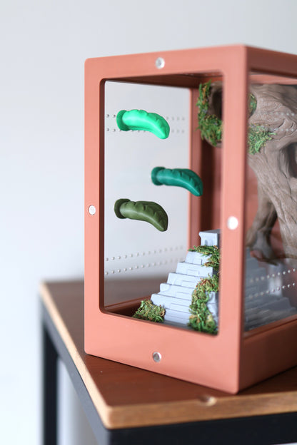 Set Leaf-Shaped Ledges For Jumping Spiders