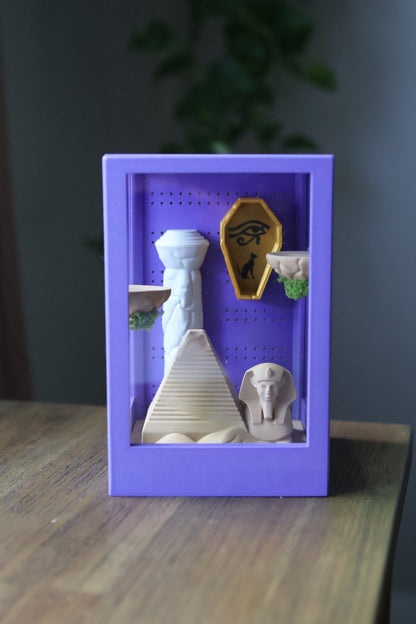 Jumping Spider Enclosure Decorated : Egyptian Theme Design