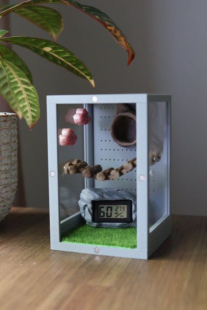 Decorative Rock Hygrometer For Terrariums (Spiders, Reptiles, Insects) jumping spider - Spooder Nook