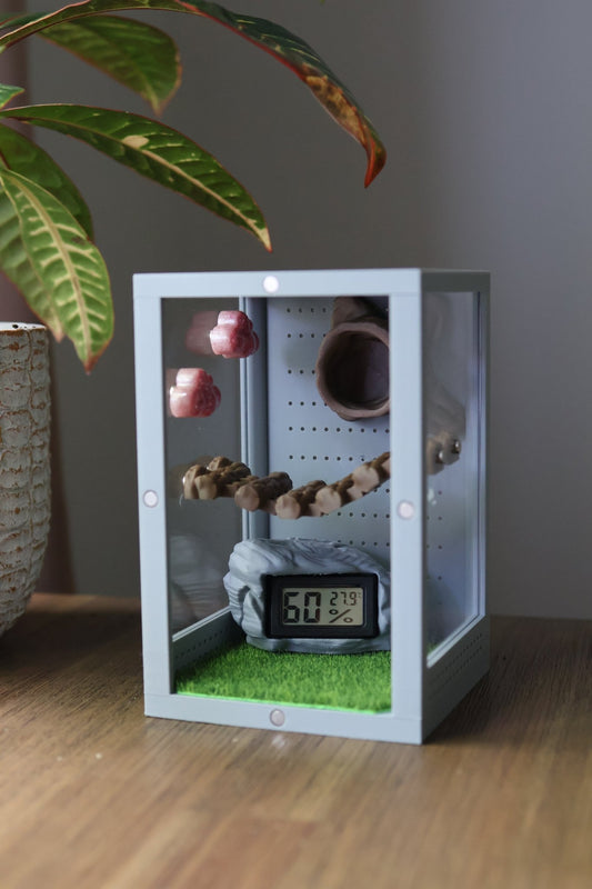 Decorative Rock Hygrometer For Terrariums (Spiders, Reptiles, Insects) jumping spider - Spooder Nook