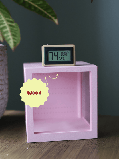 Humidity & Temperature Mini Digital Hygrometer - Jumping Spider, Reptile, and Mantis Terrarium - Celsius or Fahrenheit jumping spider - Spooder Nook