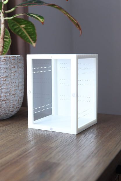 White terrarium for jumping spider