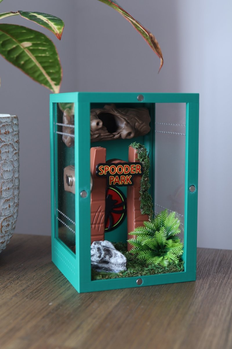 Jumping Spider Pet Enclosure Dinosaur Themed Habitat 