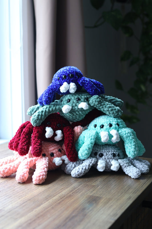 Jumping Spider Plush – Adorable Handmade 9’’ Toy jumping spider - Spooder Nook