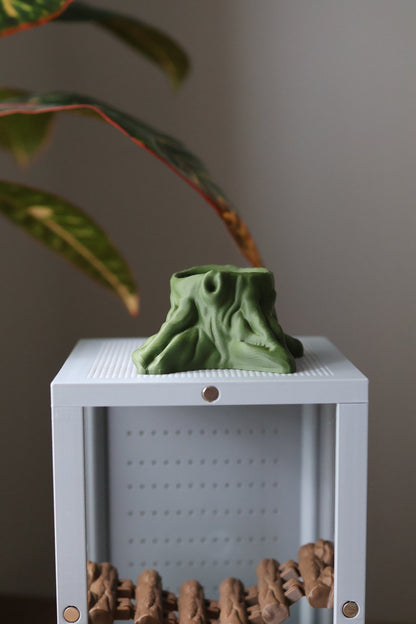 Tree Stump Hideout for Jumping Spider - Arboreal Spider Shelter jumping spider - Spooder Nook
